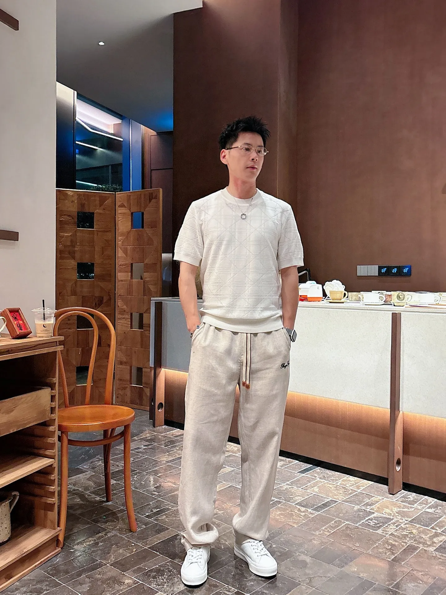 Top mulberry silk➕sheep wool fabric pants Tencel ramie fabric Sizes:m~3x Color: Black White Royal Blue card color Style number: 0008+3797